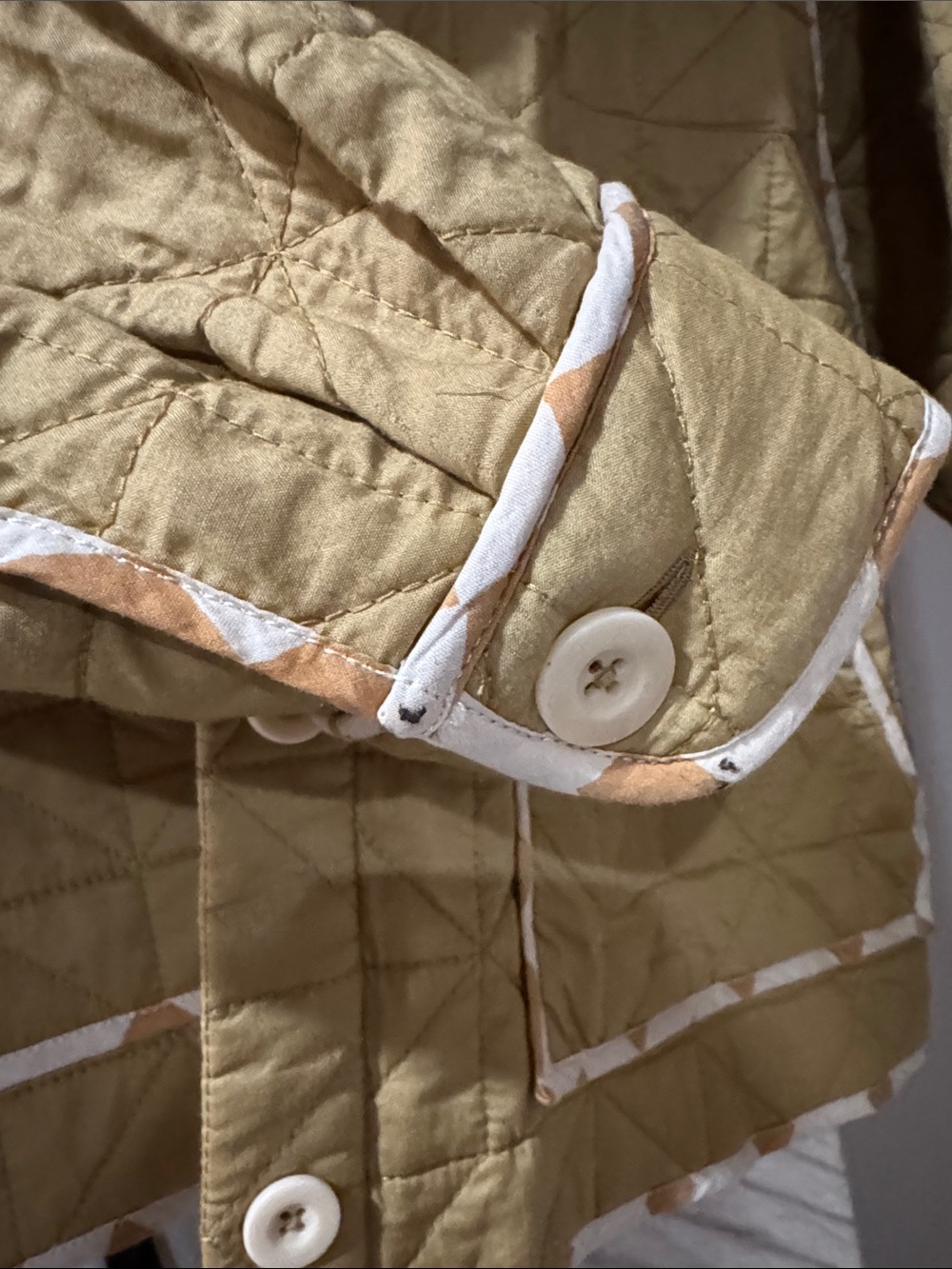 Madewell Quilted Mustard Green Lightweight Jacket - Picture 5 of 8